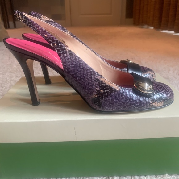 Kate Spade Kylie python print heels - Picture 2 of 7